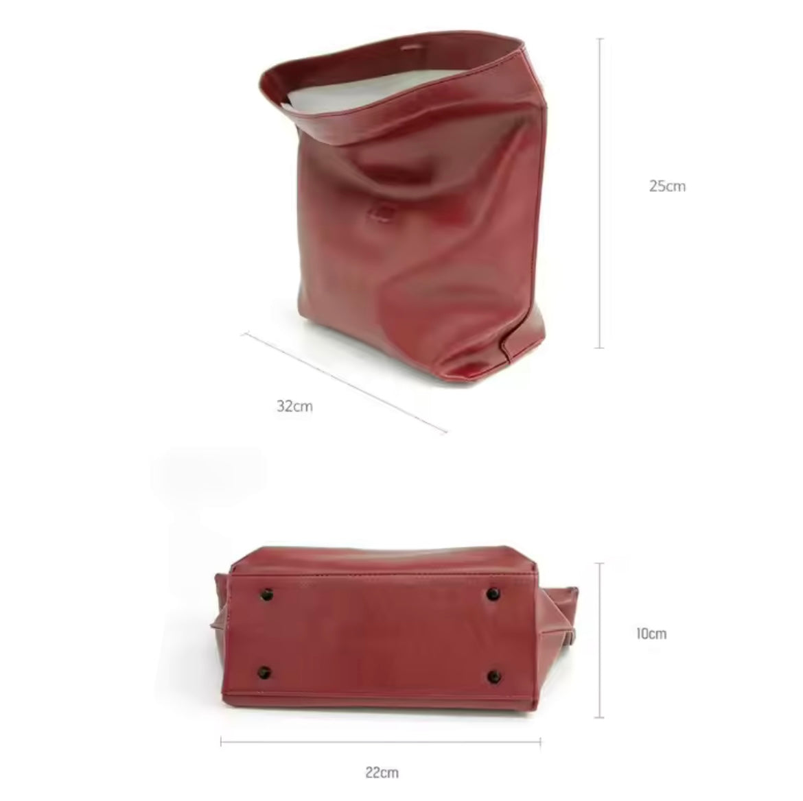 RileyII Folded Leather Pouch