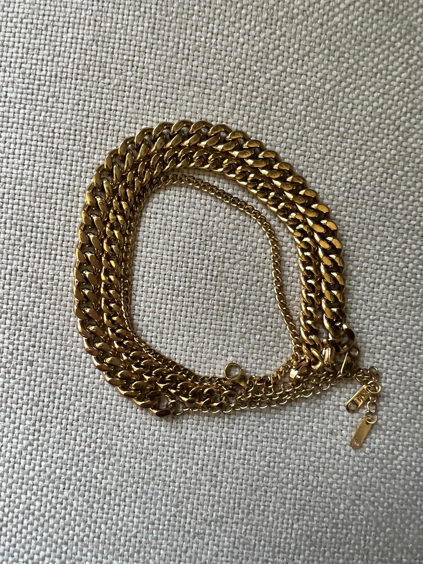 18k Cuban Link Anklet