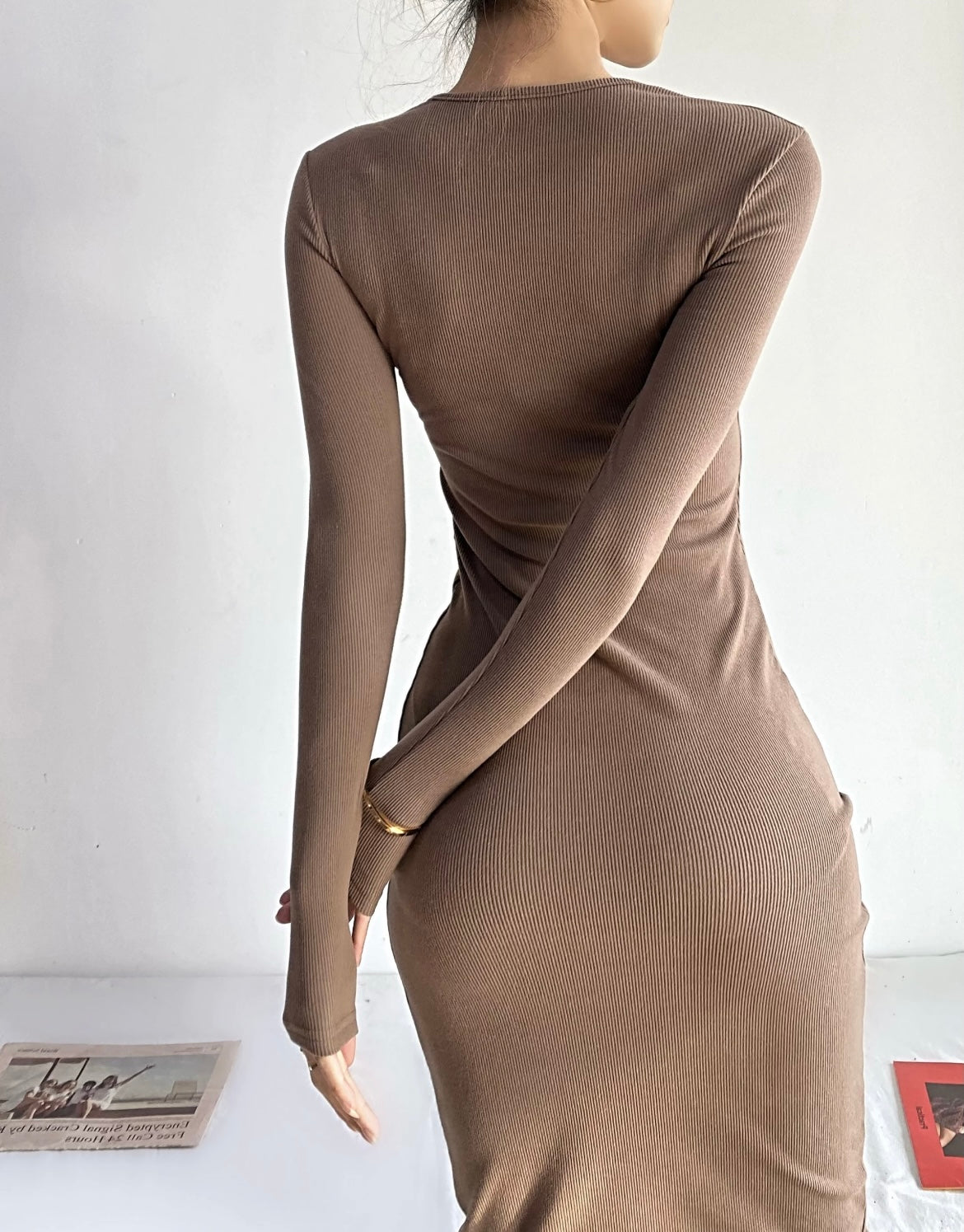 Ribbed Sculpt Bodycon Dress