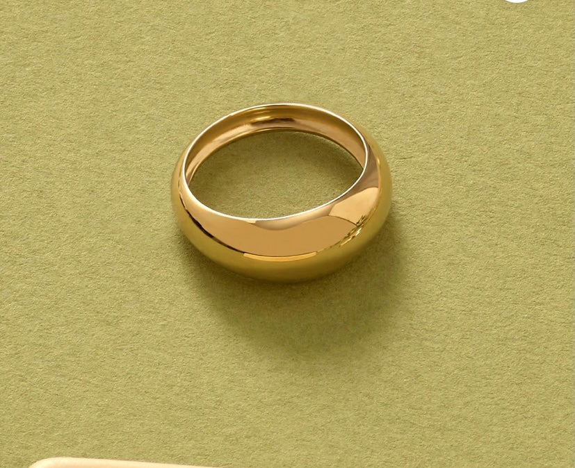 Dome Gold Ring